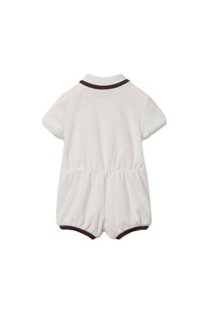 white cotton babygrow GUCCI KIDS | 808690XJGZ59692